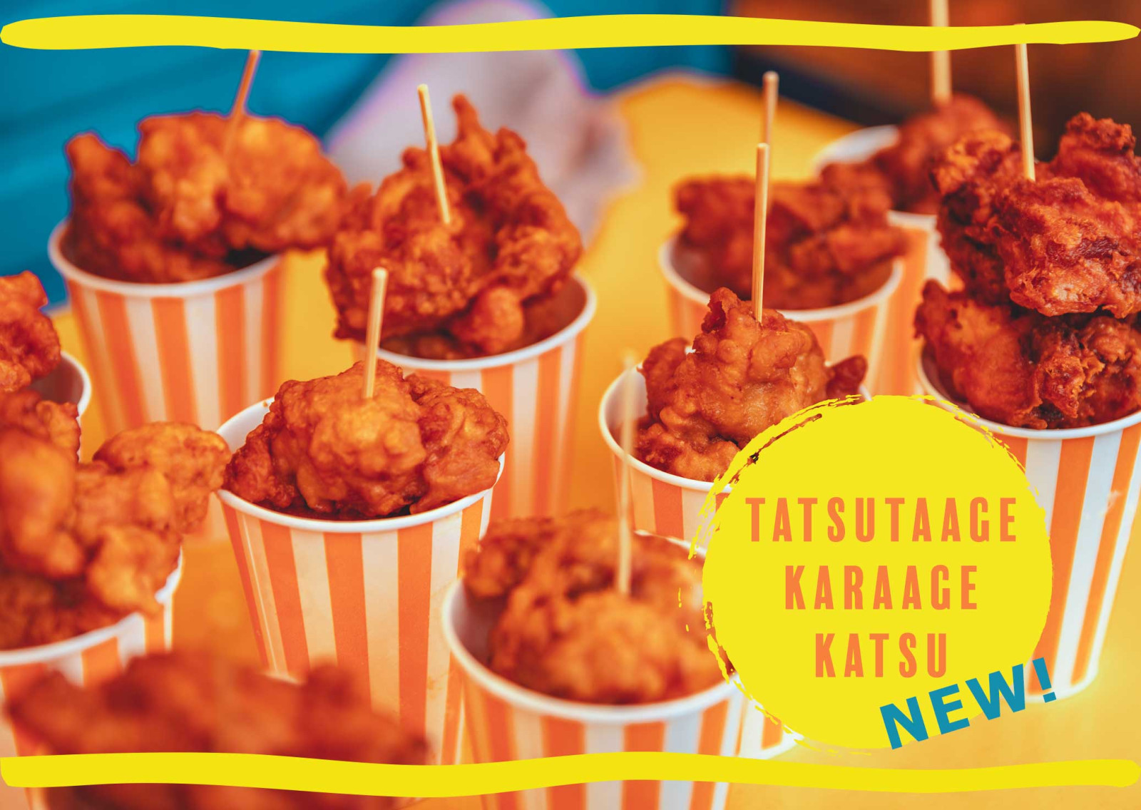 Knuspriges Tatsutaage Karaage Katsu in Bechern