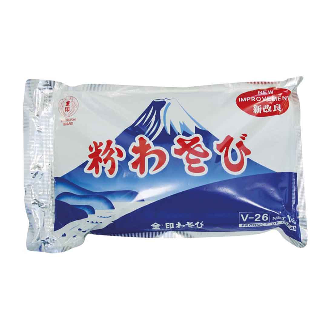 Packung Kinjirushi Meerrettich-Senfpulver V-26 nach Wasabiar