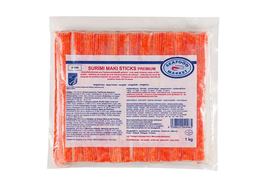 Surimi Maki Sticks Premium Surimi Tiefkühlwaren Kagerer & Co. GmbH