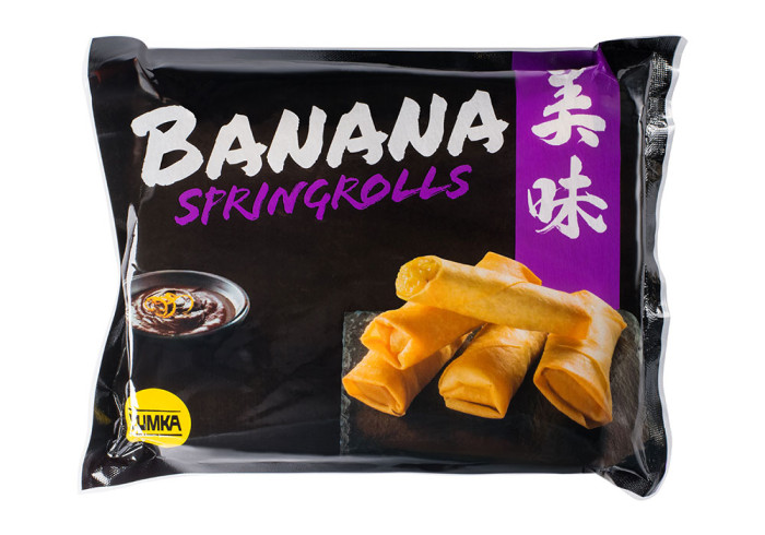 Banana spring rolls
